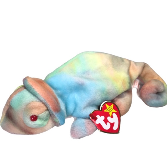 NWT TY Beanie Baby - Rainbow the Chameleon - Picture 1 of 7